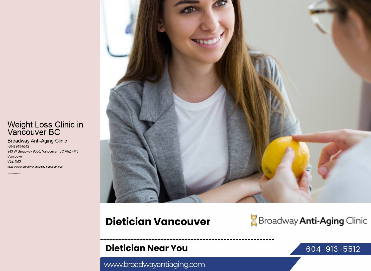 Comprehensive Weight Management Consultation Services Vancouver BC