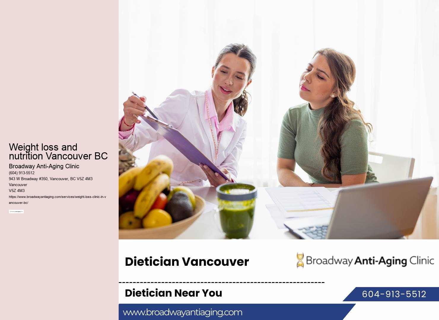 Weight loss and nutrition Vancouver BC weight loss treatments that work