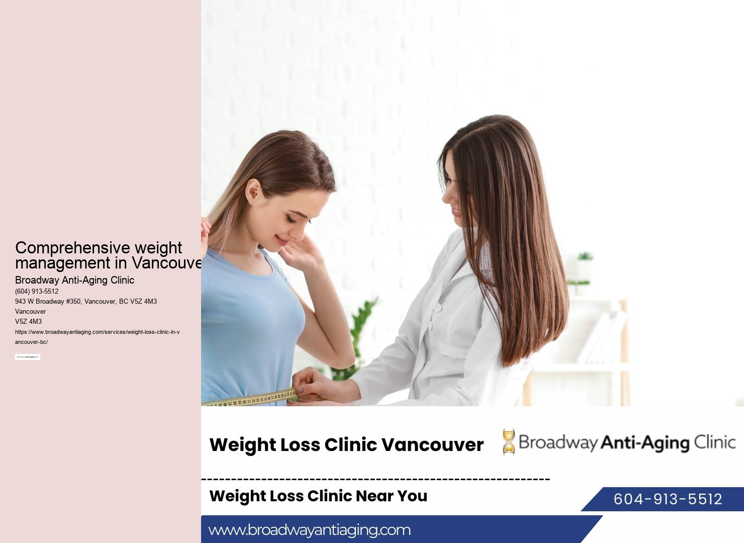 Personalized weight loss counseling Vancouver BC
