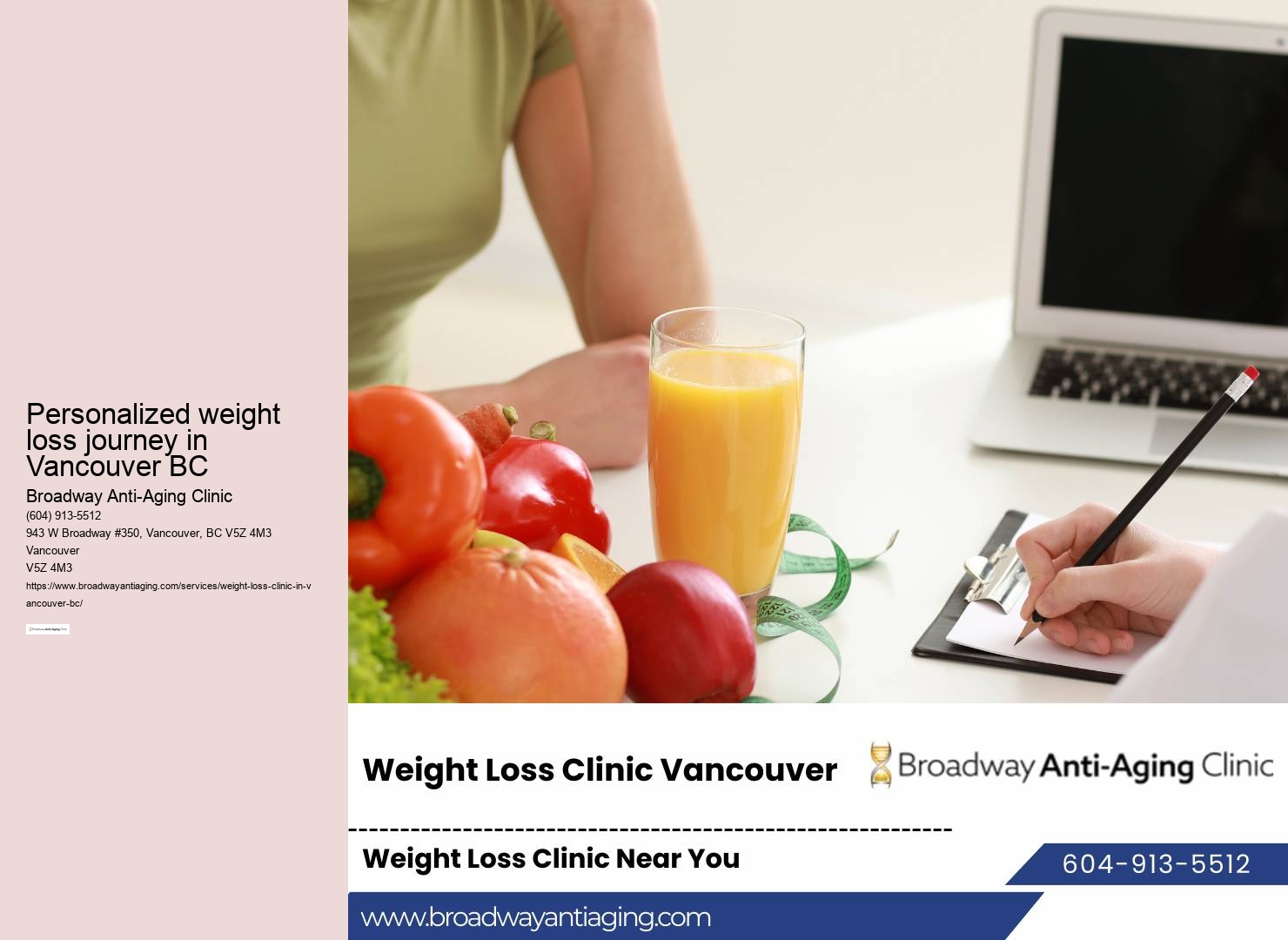 Customized weight loss programs in Vancouver