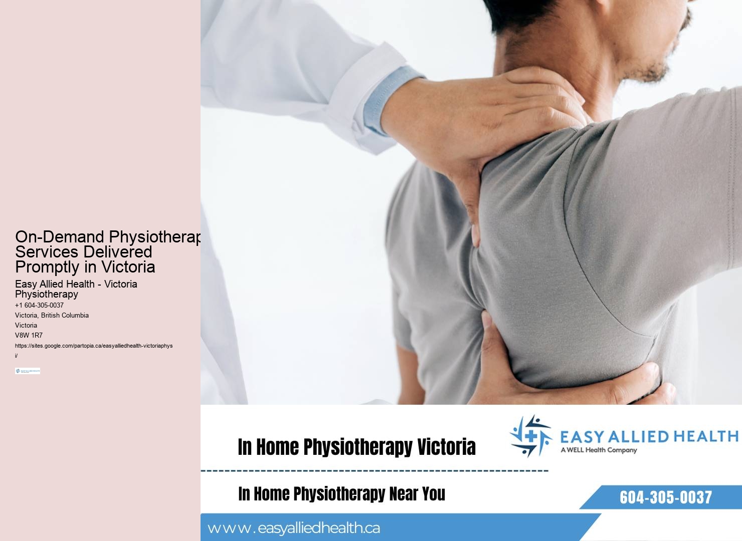 On-Demand Physiotherapy Services Delivered Promptly in Victoria