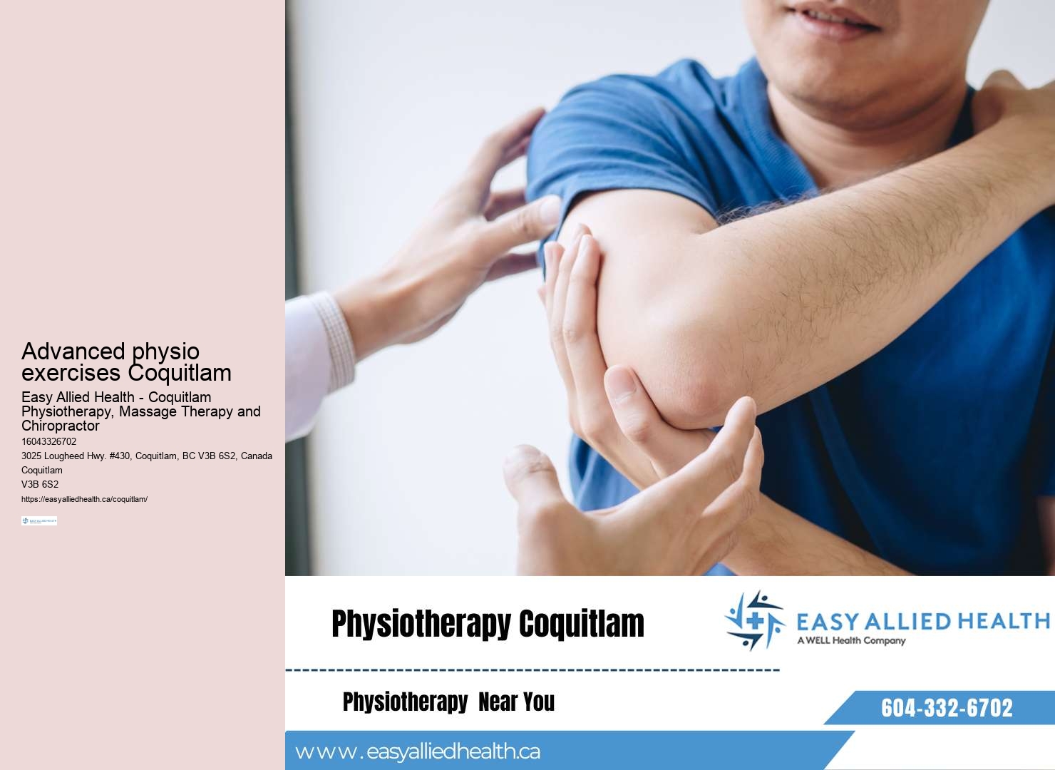 Advanced physiotherapy treatments Coquitlam
