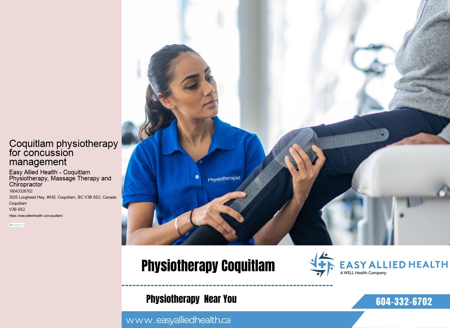 Coquitlam physiotherapy for migraines