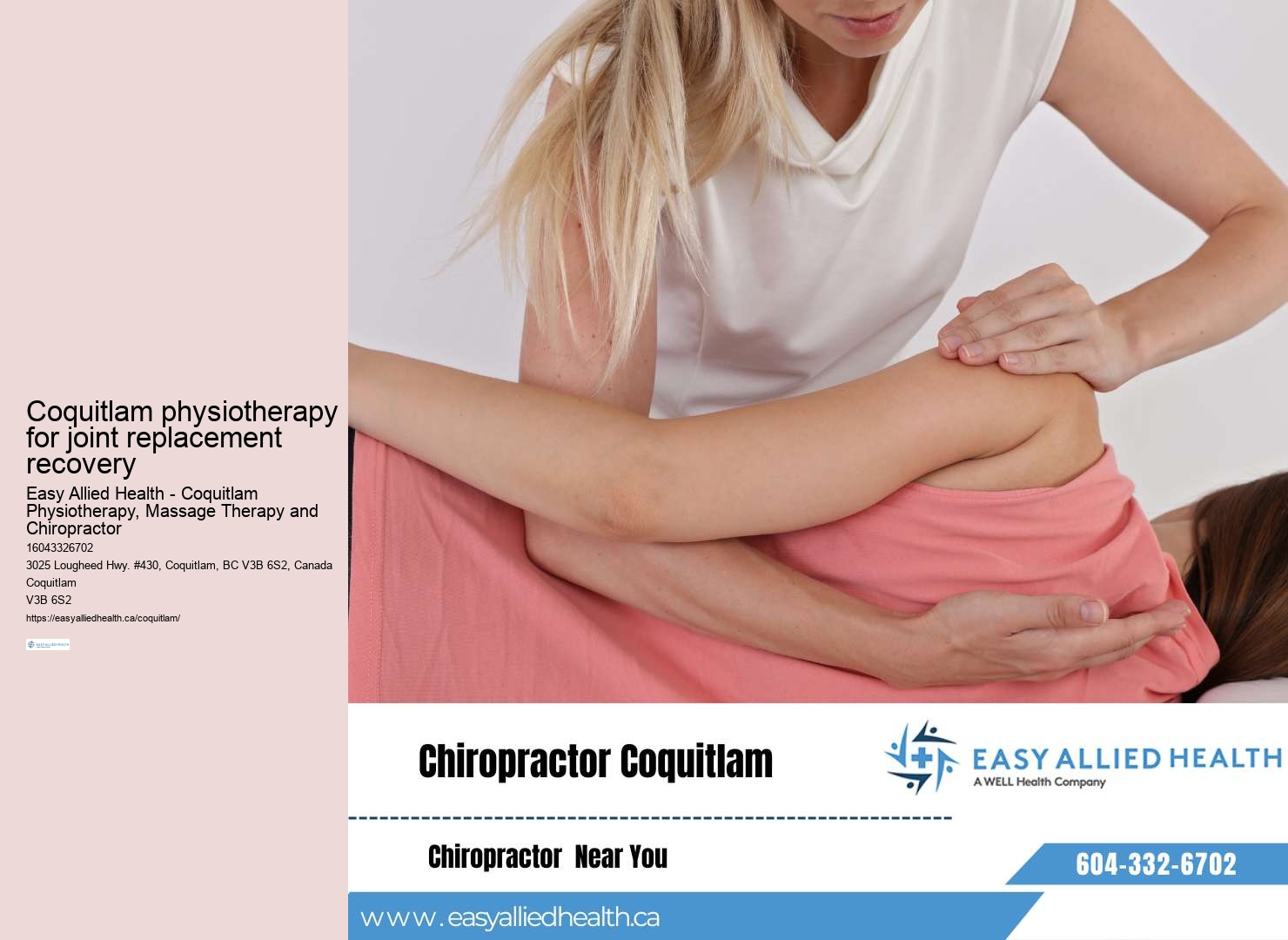 Specialized physiotherapy techniques Coquitlam