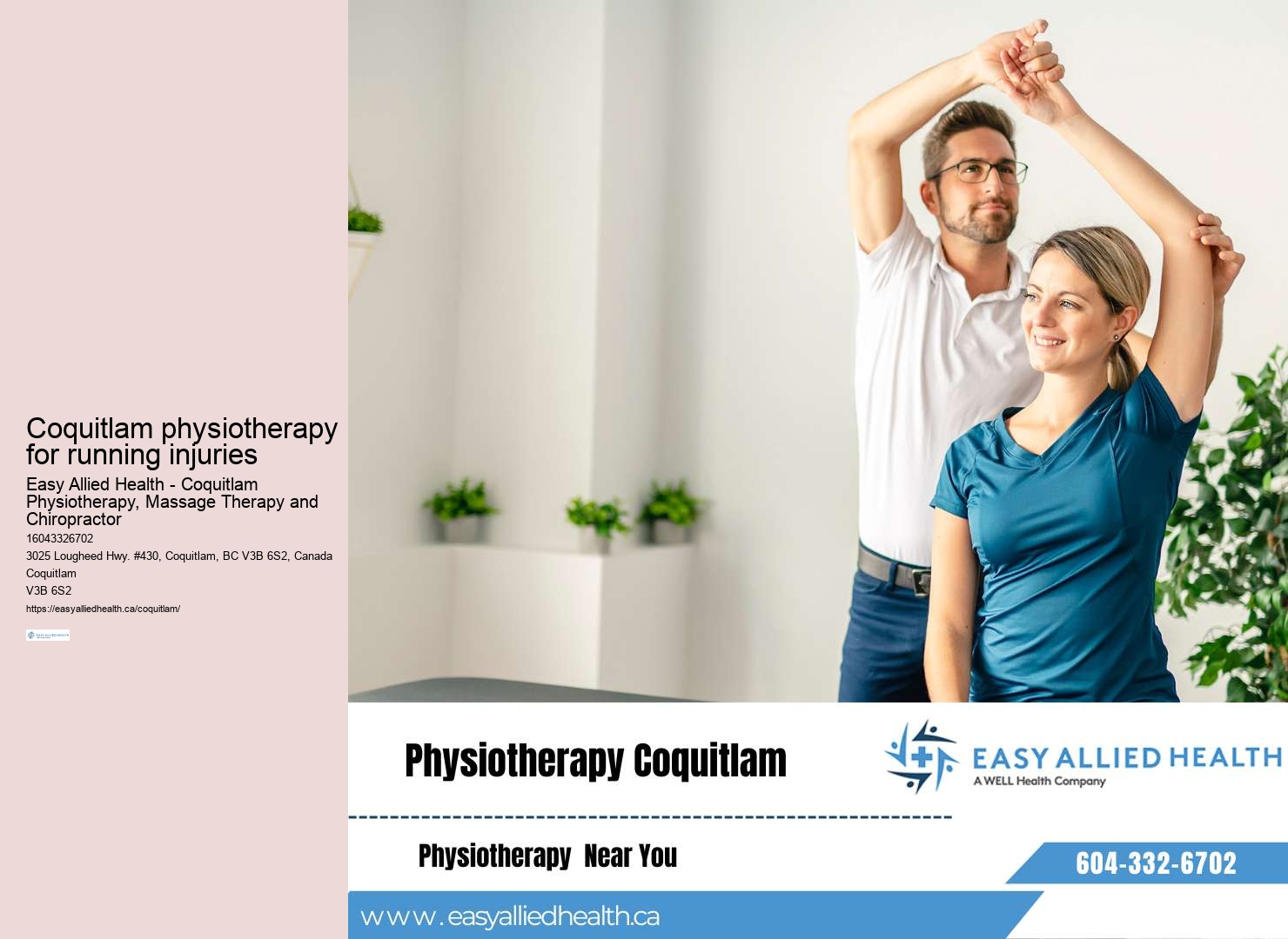 Experienced sports injury therapists Coquitlam