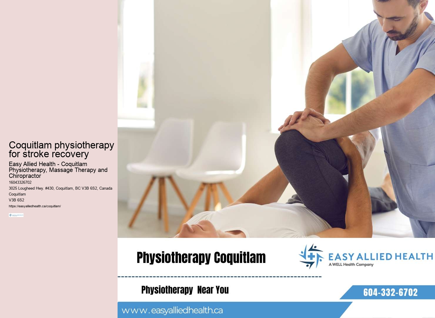 Child physiotherapy services Coquitlam