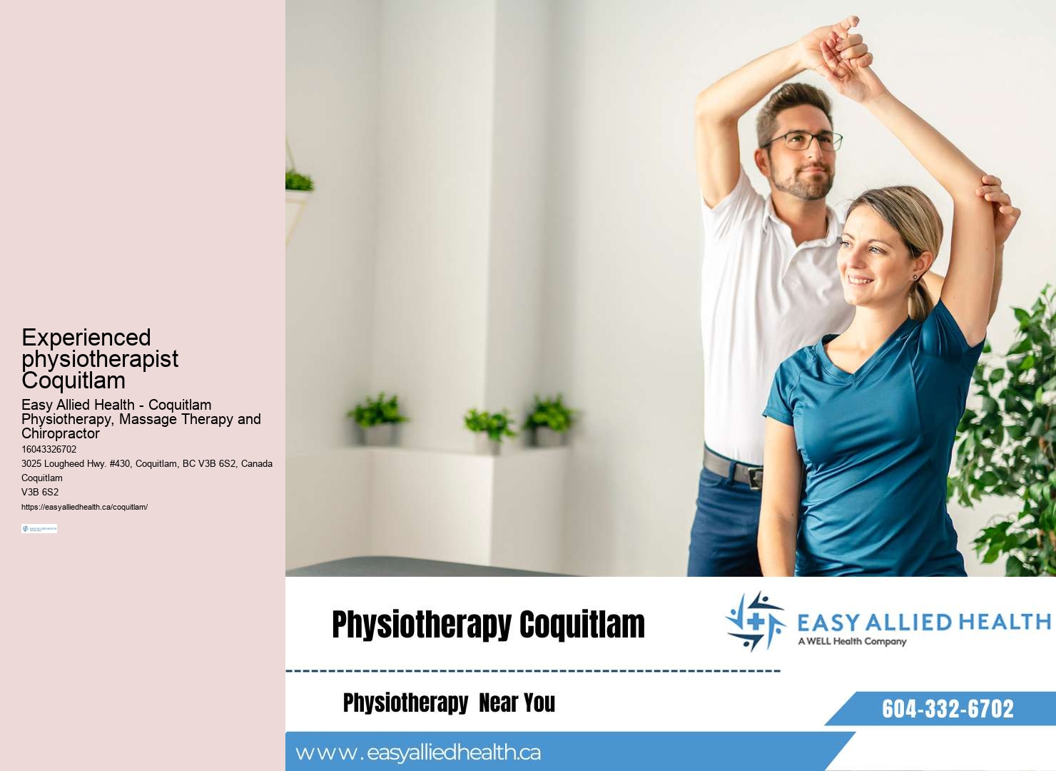 Best-rated physio clinic Coquitlam