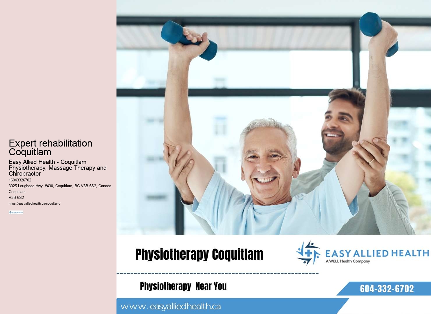 Quality sports injury rehabilitation Coquitlam