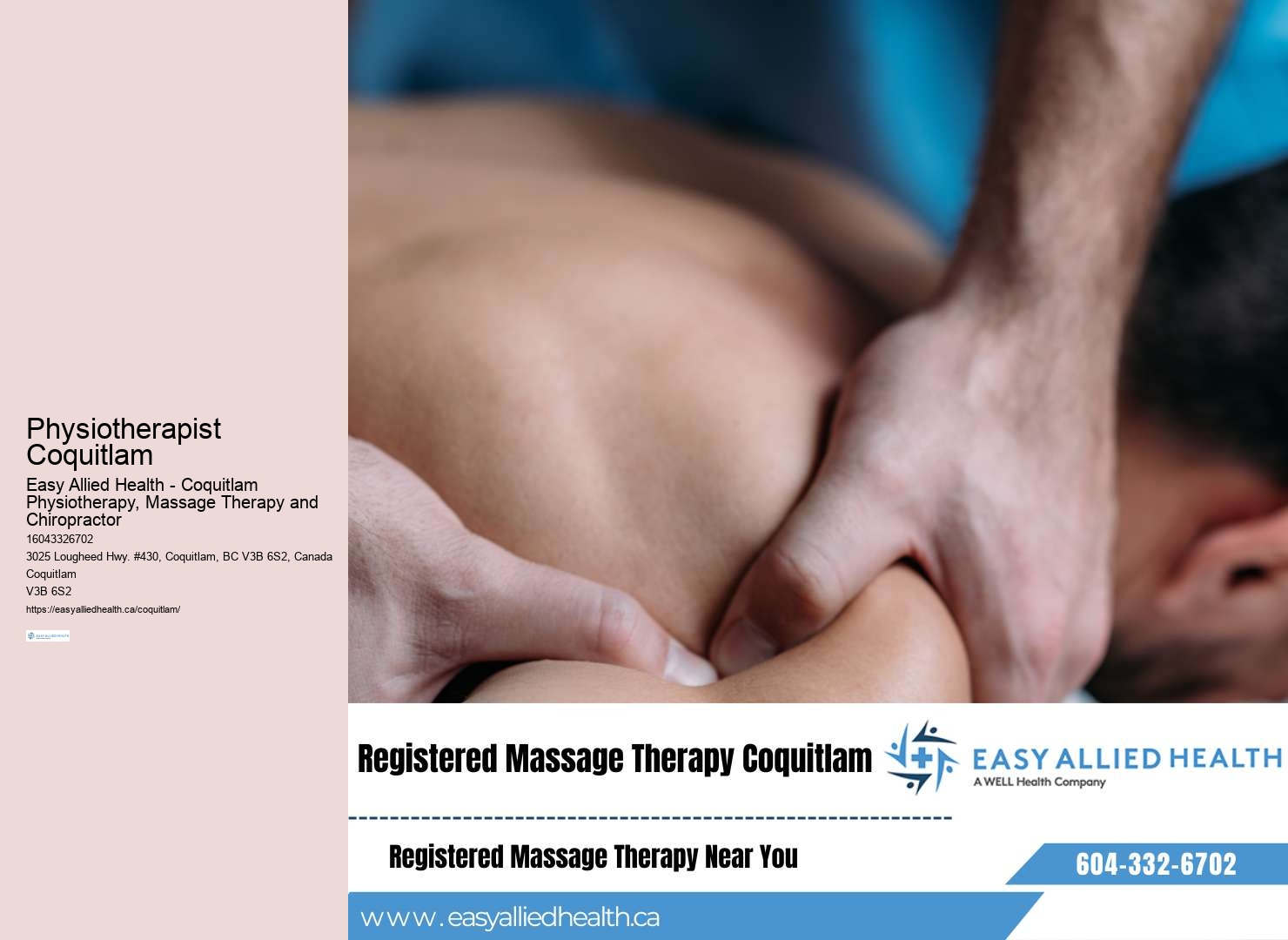 Coquitlam physiotherapy for workplace ergonomics