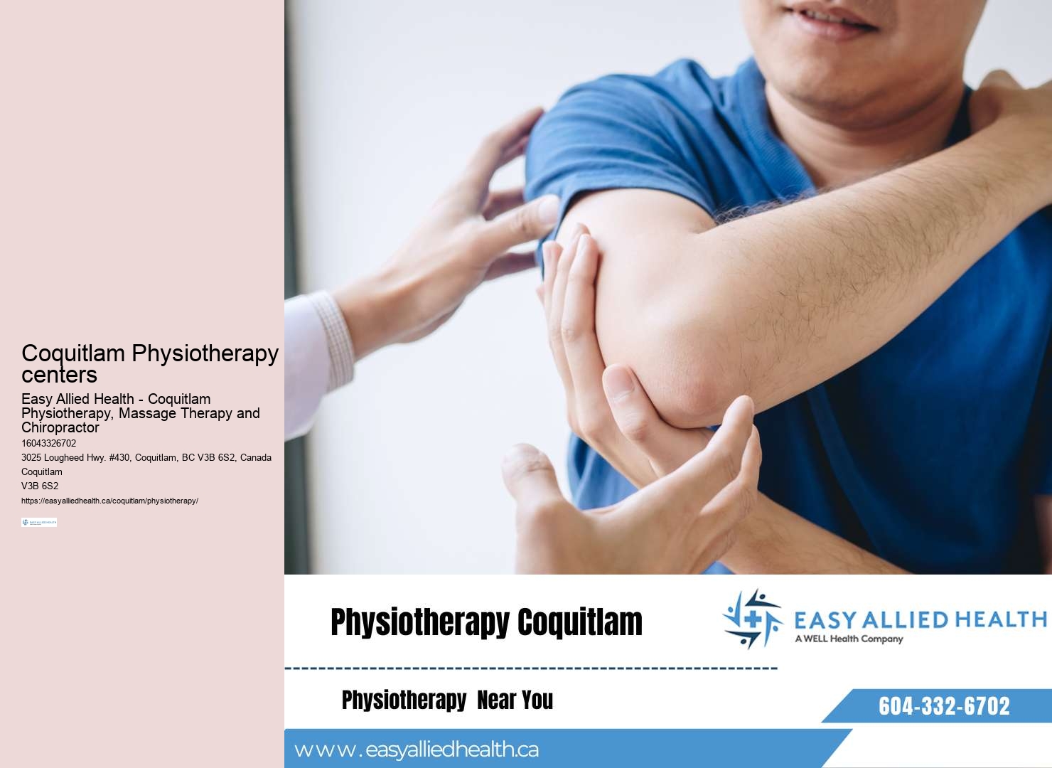 Neck pain physio services Coquitlam