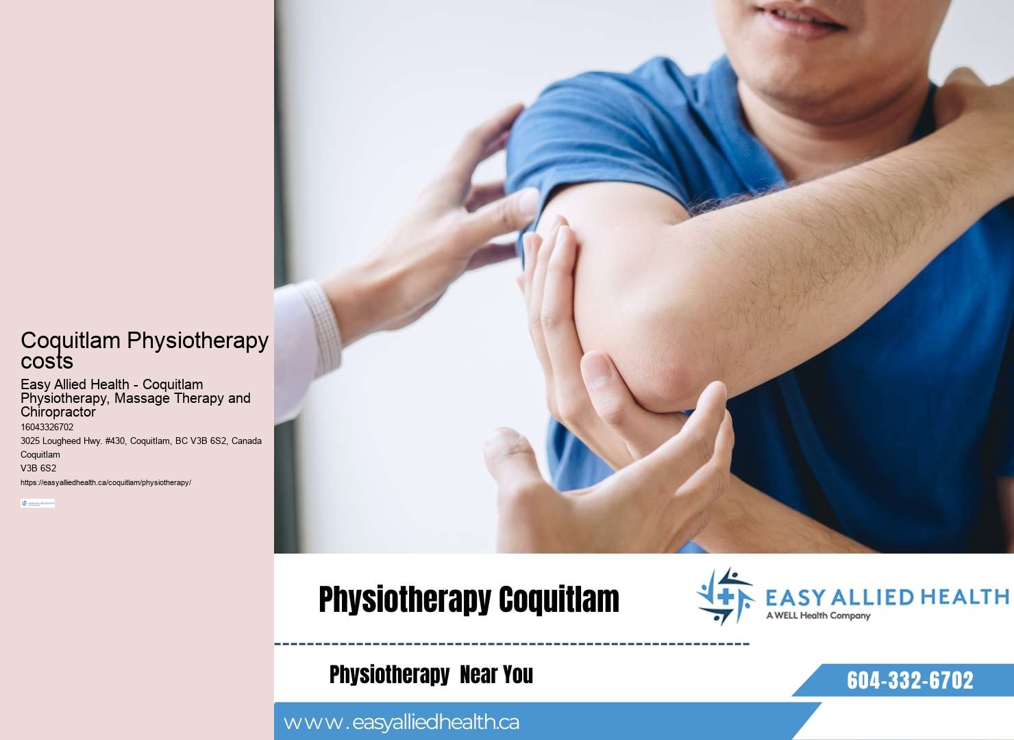 Physiotherapy exercises Coquitlam