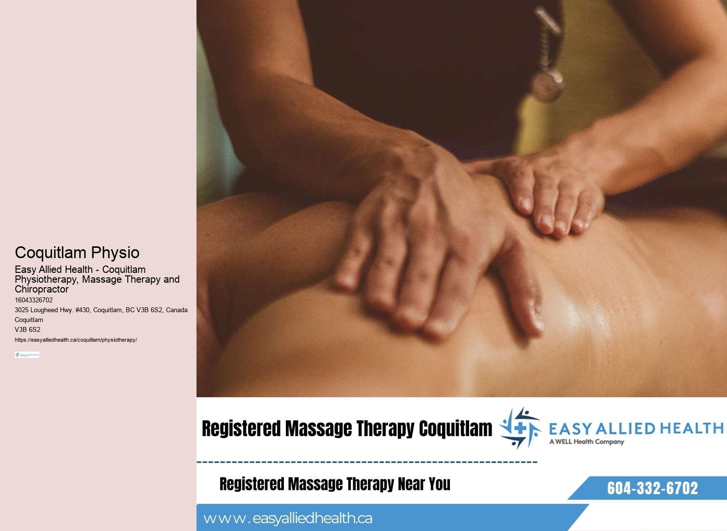 Trusted Coquitlam physiotherapy office