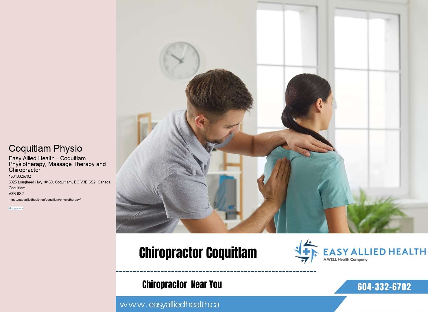 Physiotherapy cost in Coquitlam
