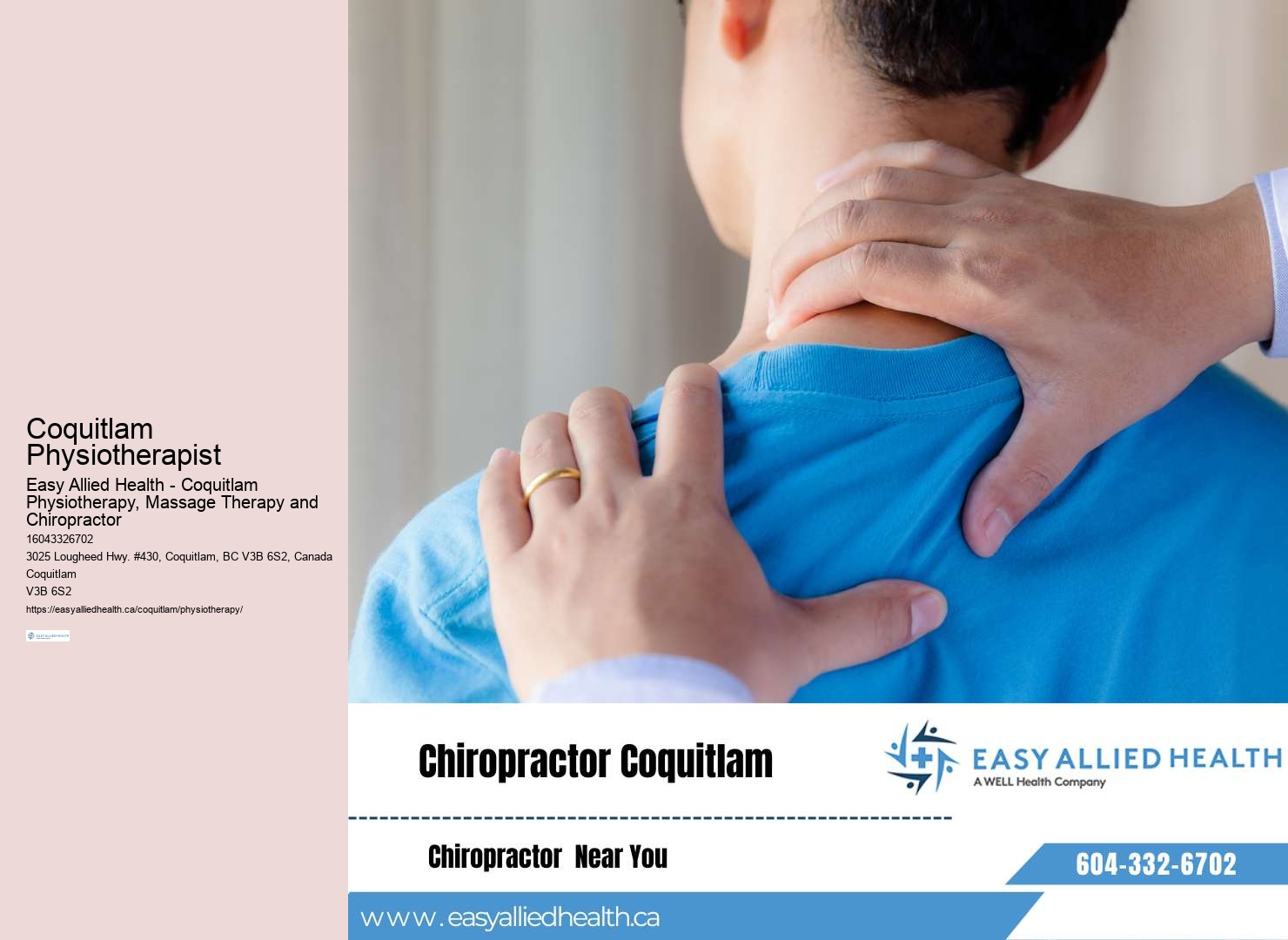 Expert physiotherapy care in Coquitlam BC
