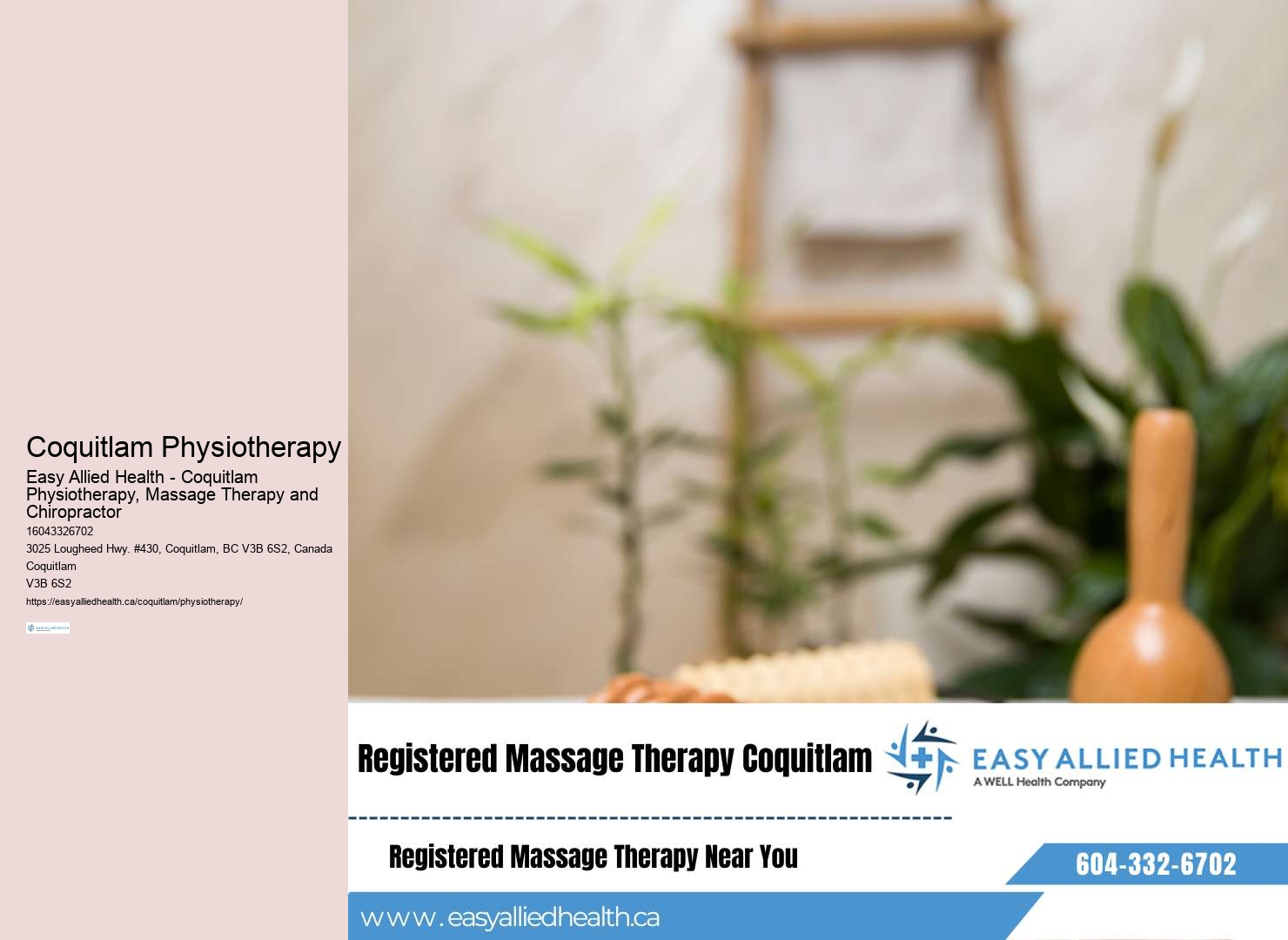 Quality physio services Coquitlam