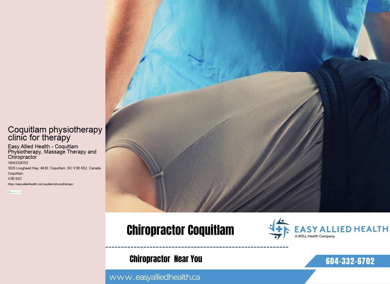 Personalized rehabilitation approach Coquitlam BC