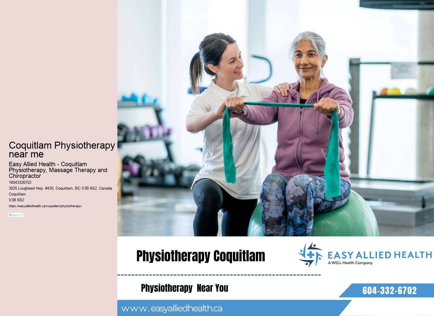 Pain management Physiotherapy Coquitlam