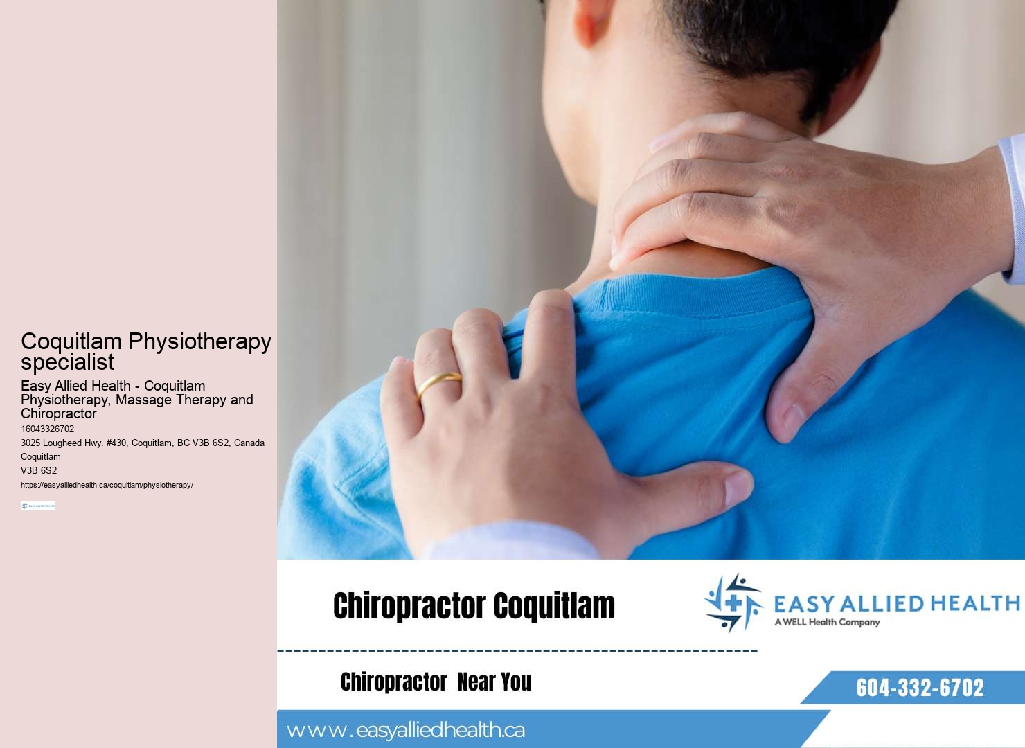 Physiotherapy expense in Coquitlam area