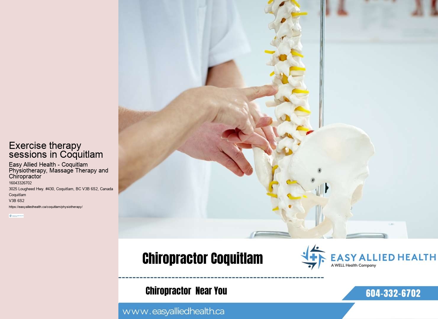 Physiotherapy clinics Coquitlam