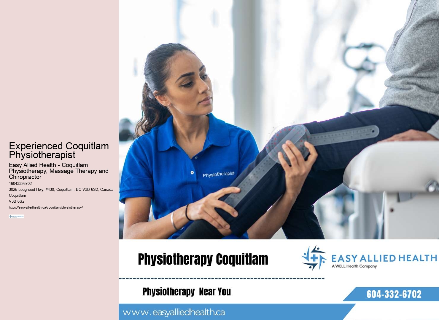 Innovative pain clinic providing specialized physiotherapy Coquitlam