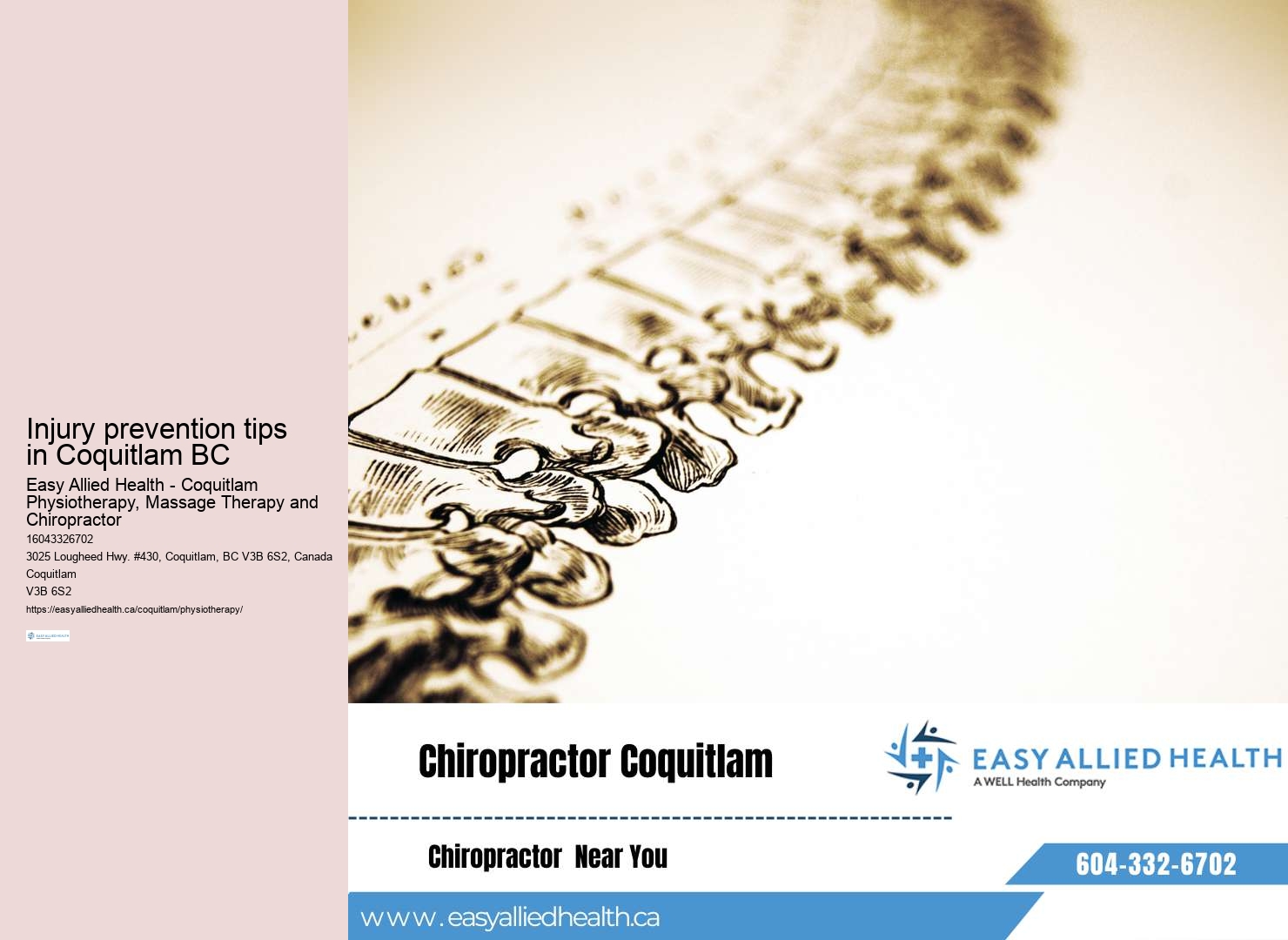 Customized Physiotherapy programs Coquitlam