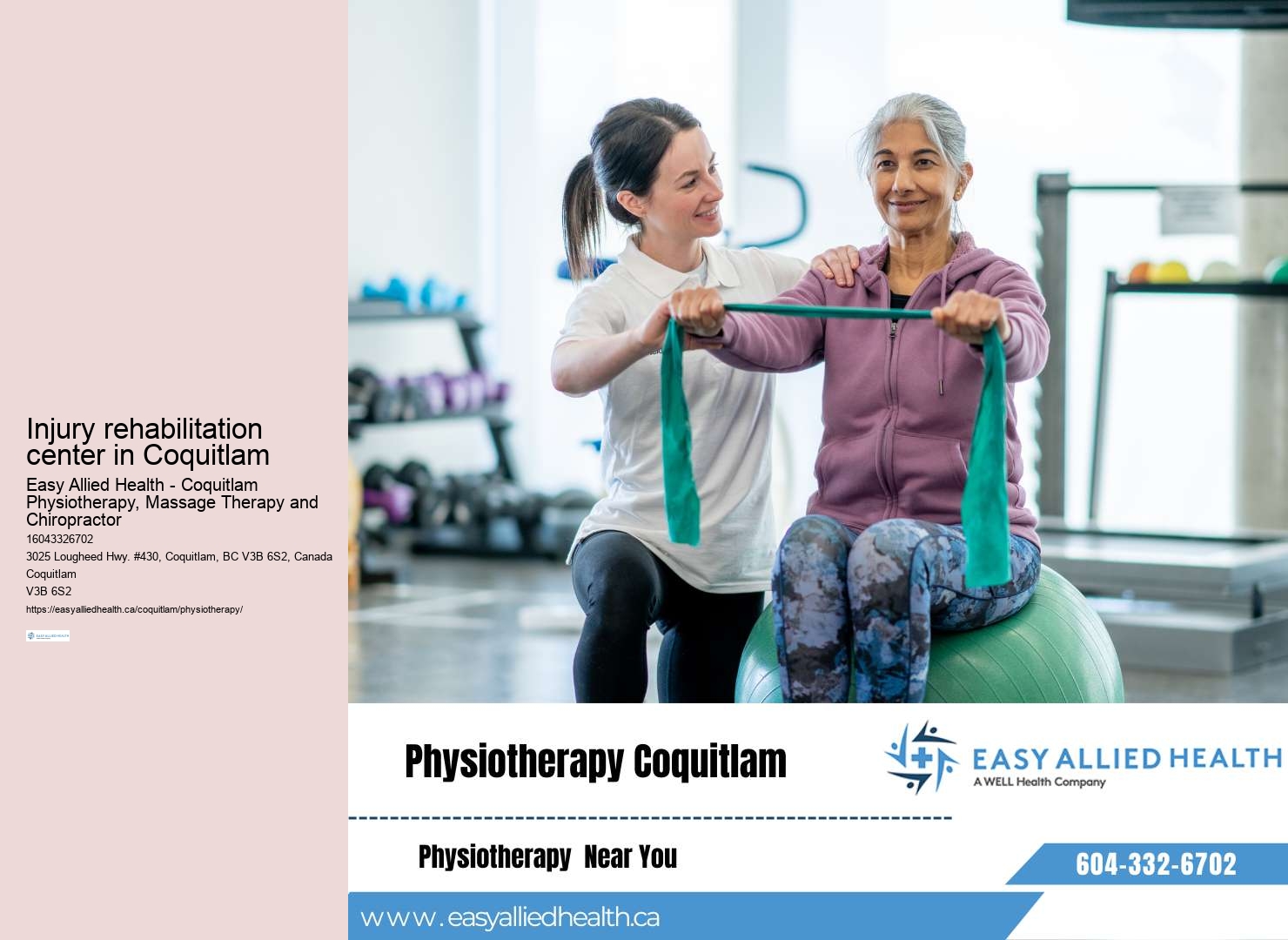 Expert Physiotherapy services Coquitlam