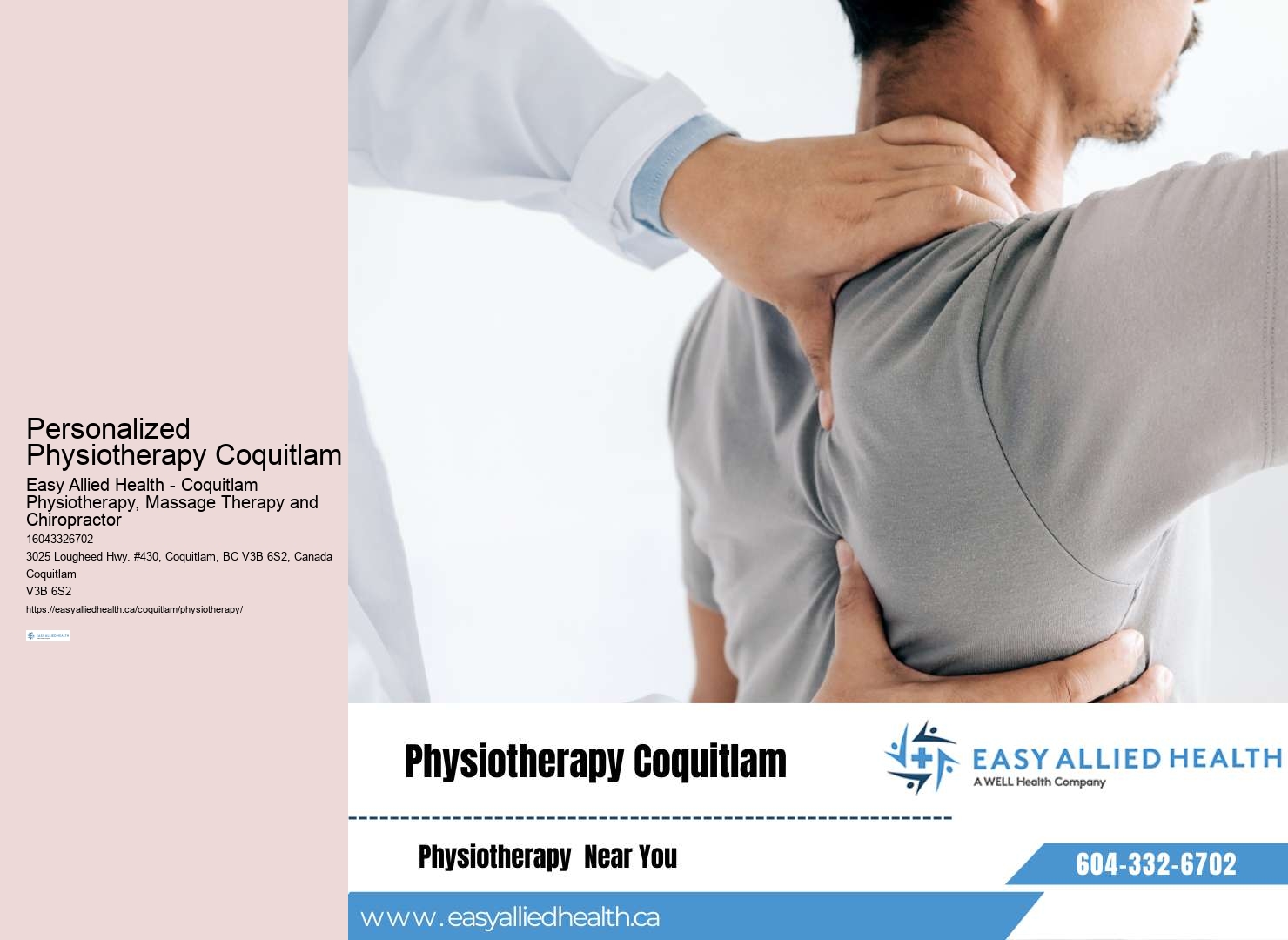 Top-rated Coquitlam physiotherapy center