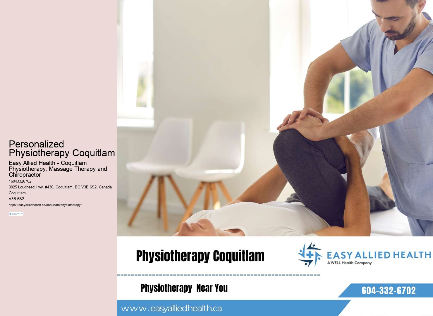 Comprehensive rehabilitation services tailored to Coquitlam