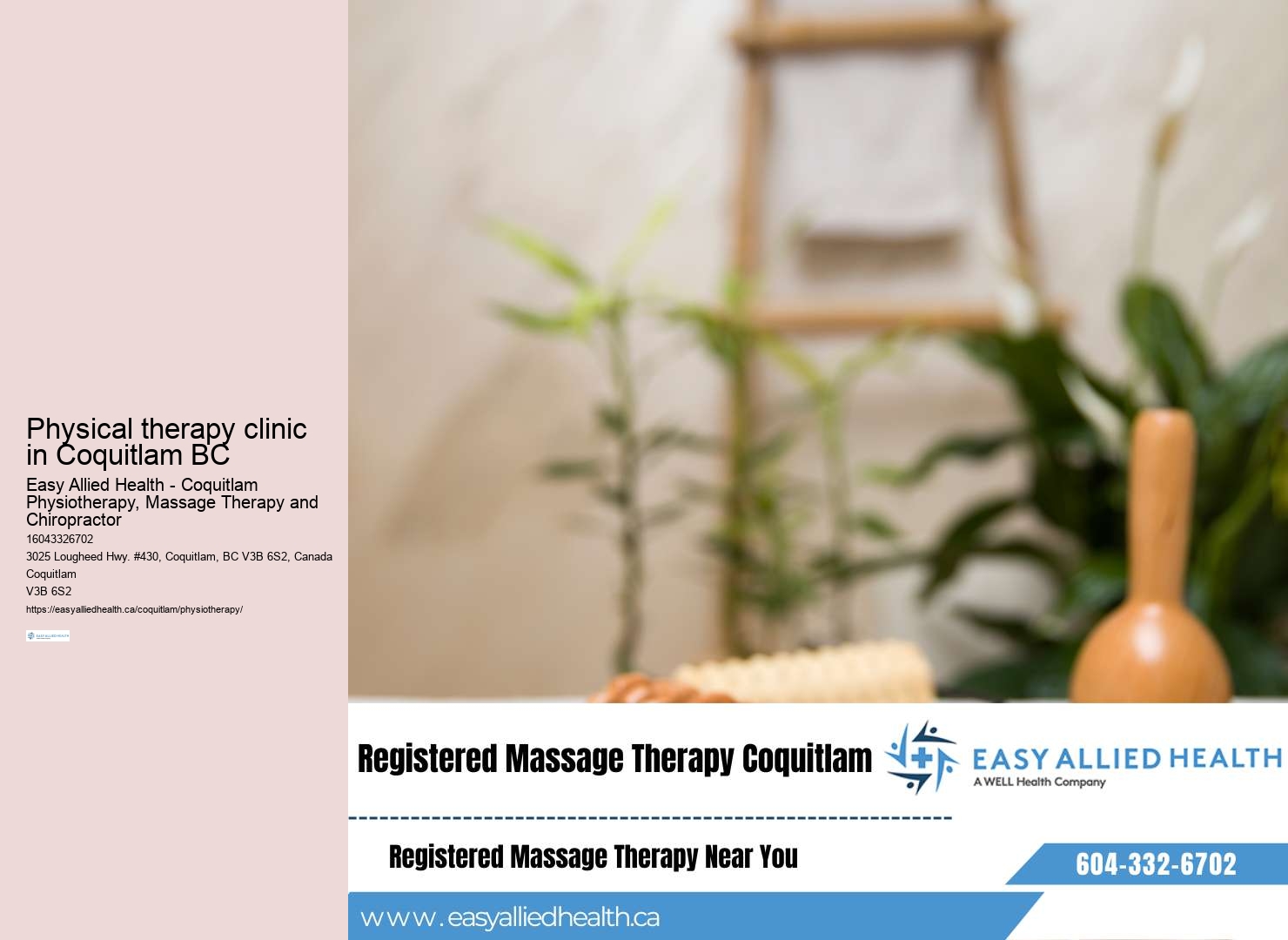 Dynamic active rehabilitation sessions provided in Coquitlam