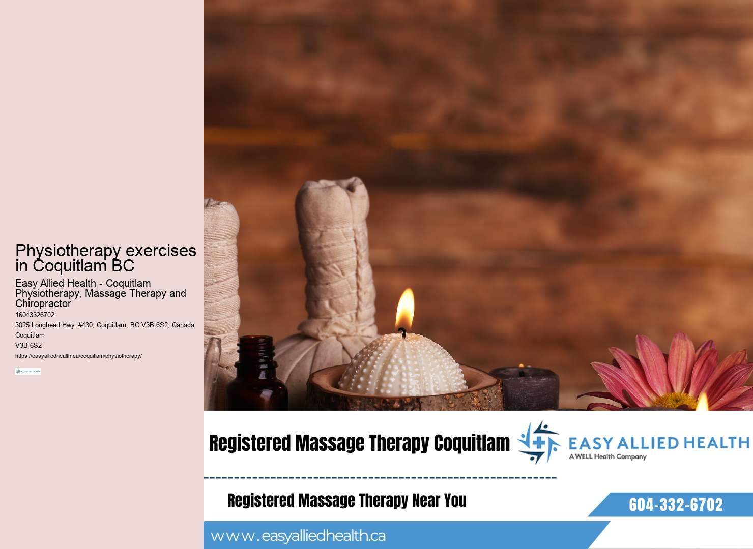 Virtual Physiotherapy sessions Coquitlam