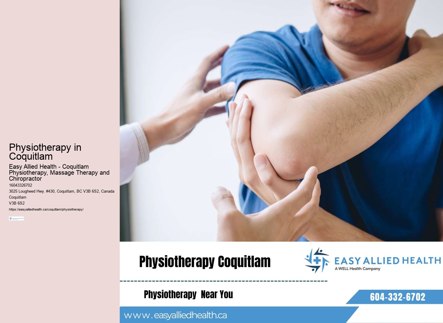 Physiotherapy sessions Coquitlam