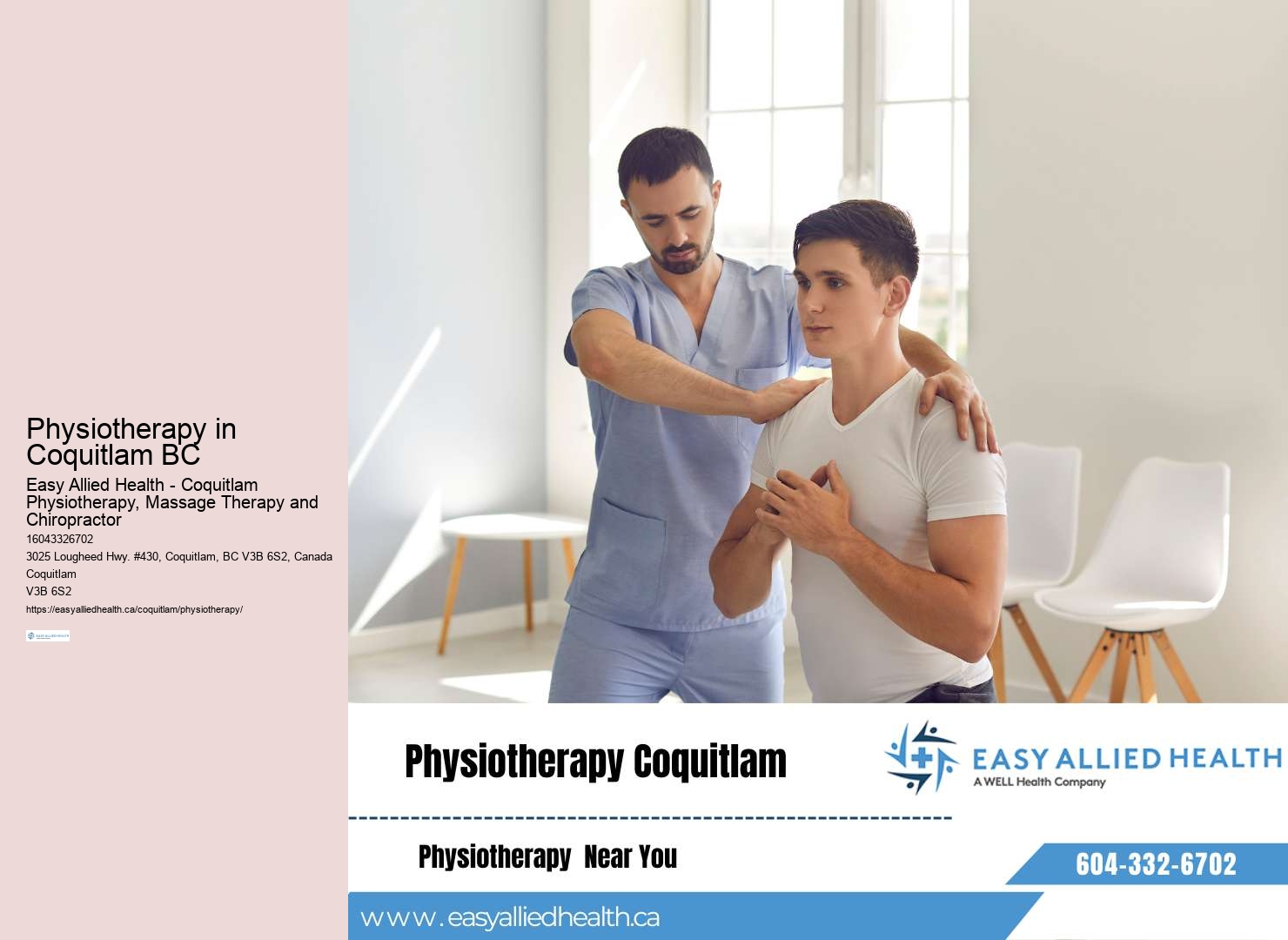 Thorough physiotherapy assessments Coquitlam BC