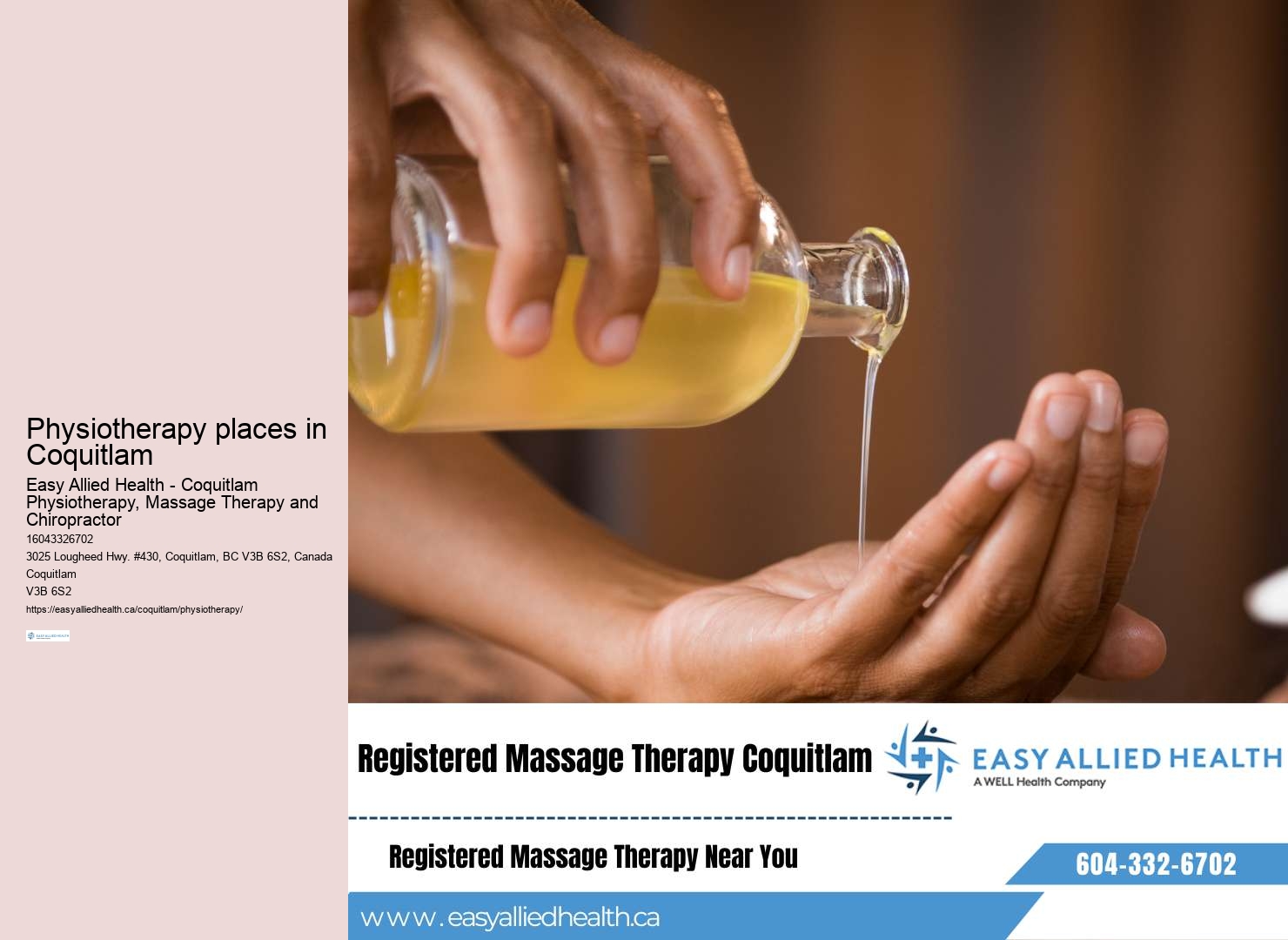 Tailored physiotherapy exercises in Coquitlam