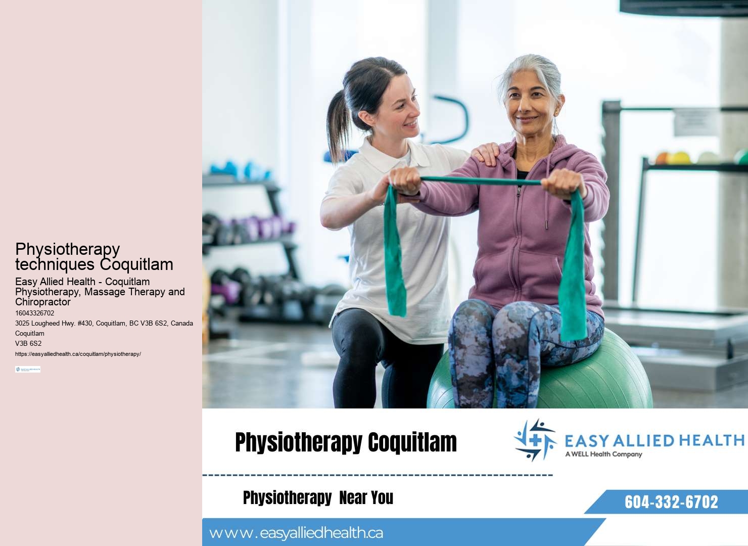 Leading physical therapy clinic Coquitlam BC