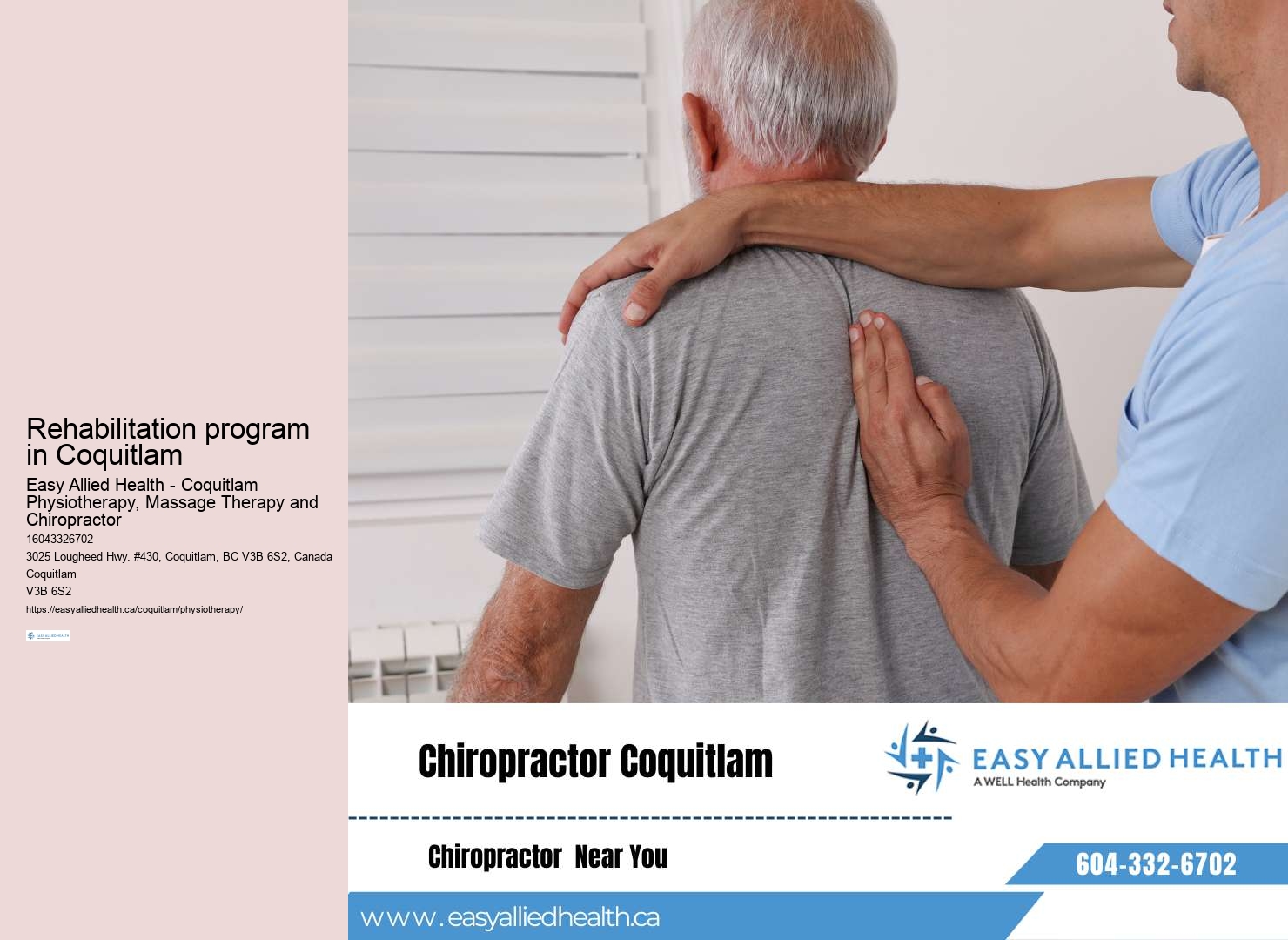 Physiotherapy for seniors in Coquitlam