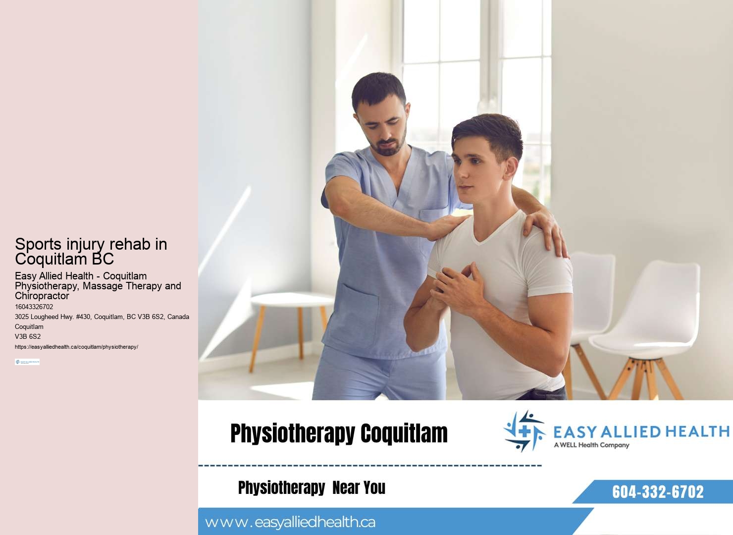 Professional physiotherapy treatments Coquitlam