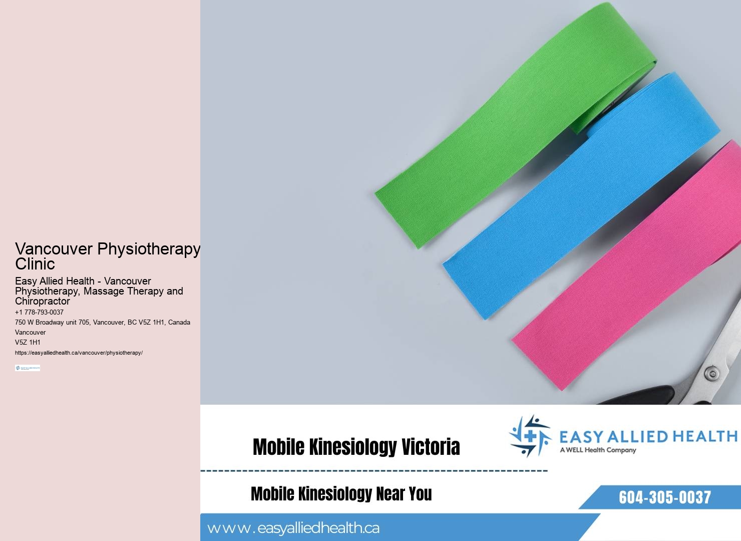 Vancouver physiotherapy for strains