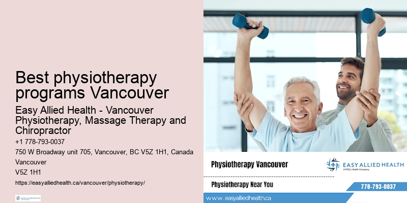 Manual therapy Best physiotherapy programs Vancouver