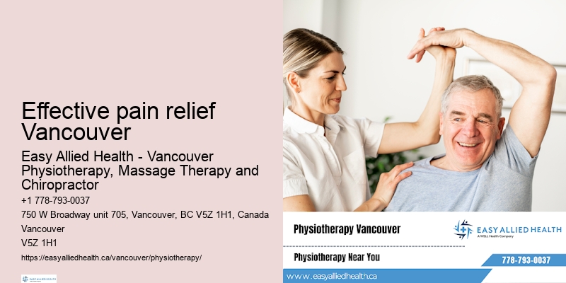 Physiotherapy assessment Effective pain relief Vancouver