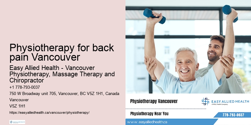 Geriatric physiotherapy Physiotherapy for back pain Vancouver