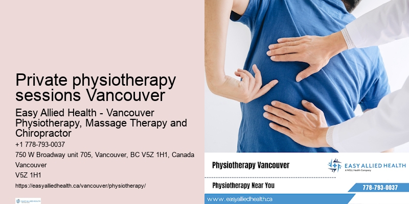 Private physiotherapy sessions Vancouver physiotherapy for children