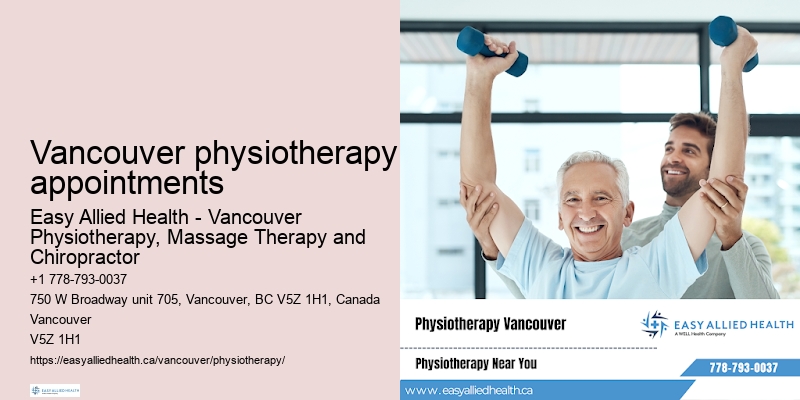 Personalized physiotherapy treatments in Vancouver physiotherapy appointments