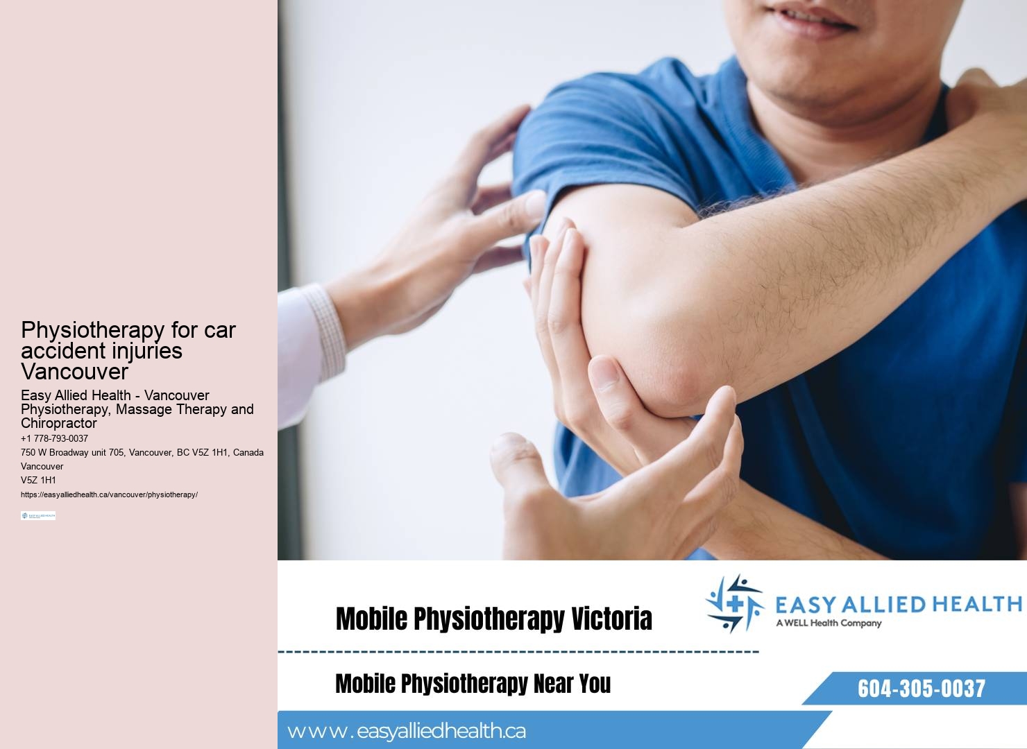 Comprehensive Vancouver Physiotherapy & Sports Clinic Broadway