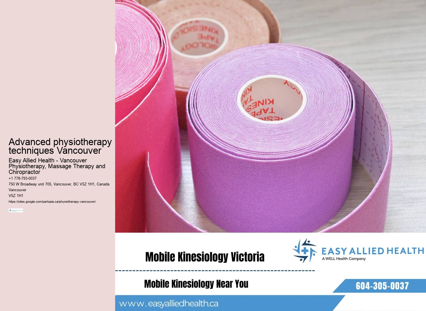 Telehealth physiotherapy services Vancouver