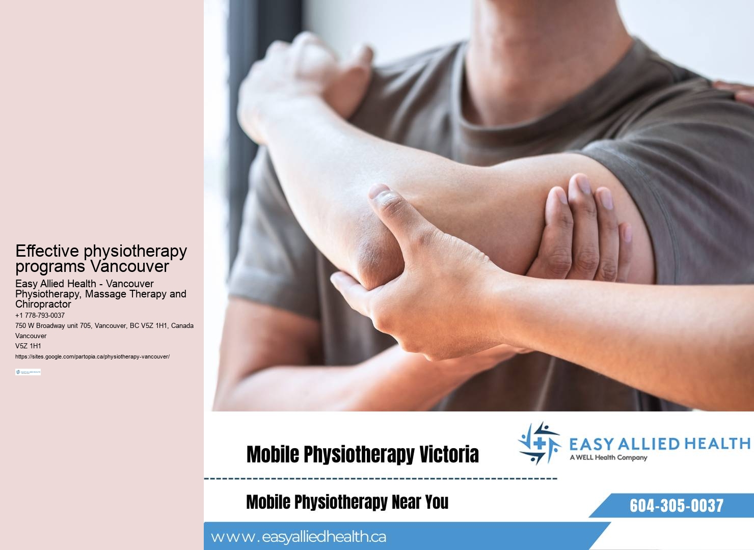 Leading Physiotherapy Clinic Downtown Vancouver