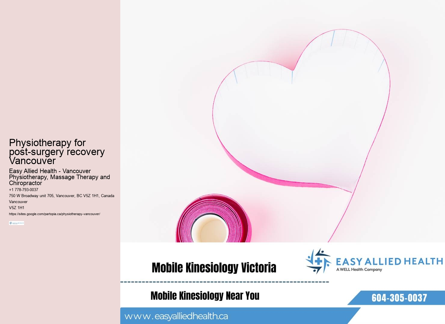 Dedicated physiotherapy team Vancouver