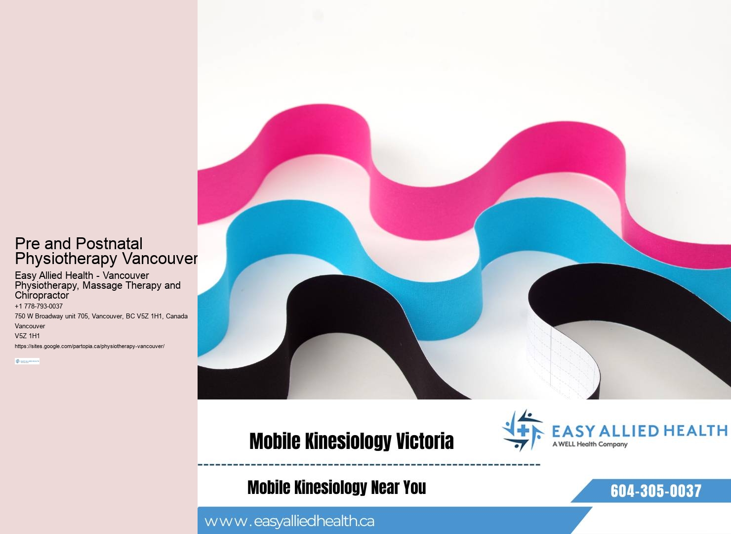 Postnatal physiotherapy specialists Vancouver