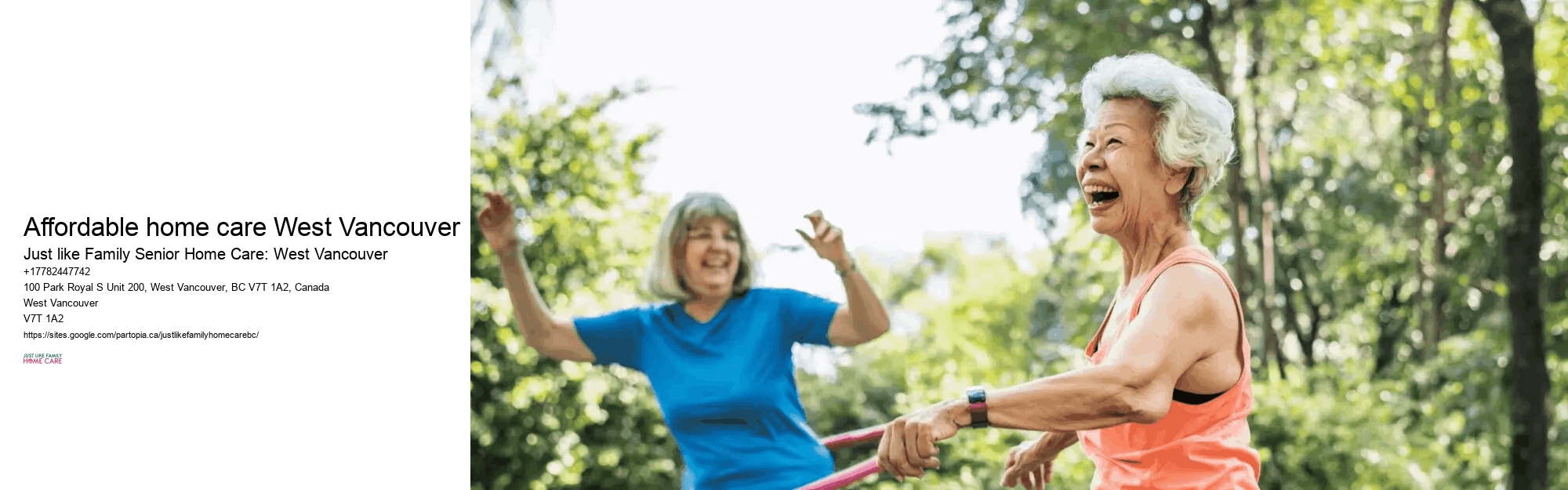 Senior Care Affordable home care West Vancouver