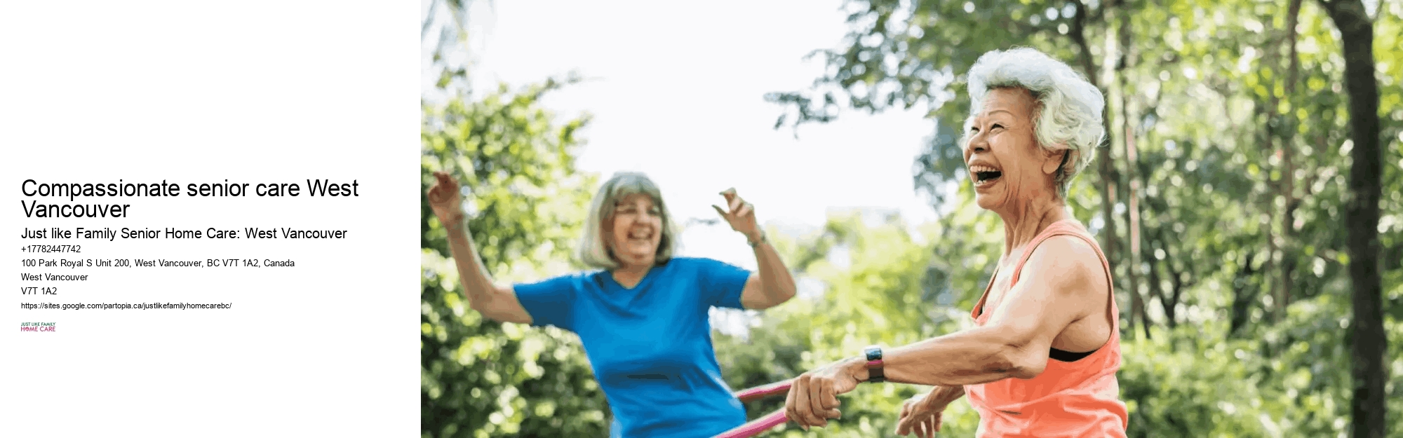 Professional caregivers Compassionate senior care West Vancouver