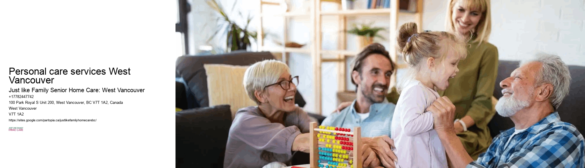 Professional senior caregivers Personal care services West Vancouver